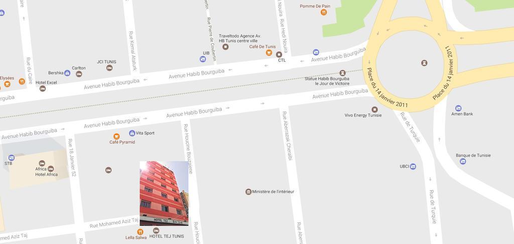 Hotel Tej Tunis Exterior photo